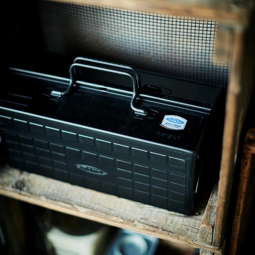 Toyo Steel ST-350BK 2-tier Cantilever Toolbox Black