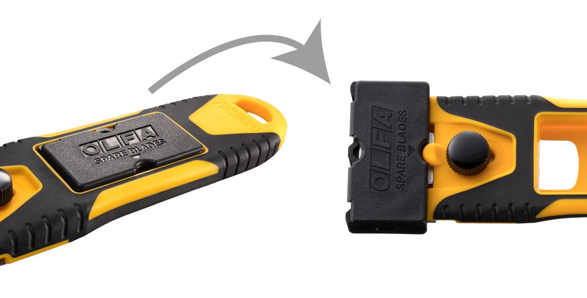 Olfa 232B 40mm G Scraper Slim With 6 Spare Blades