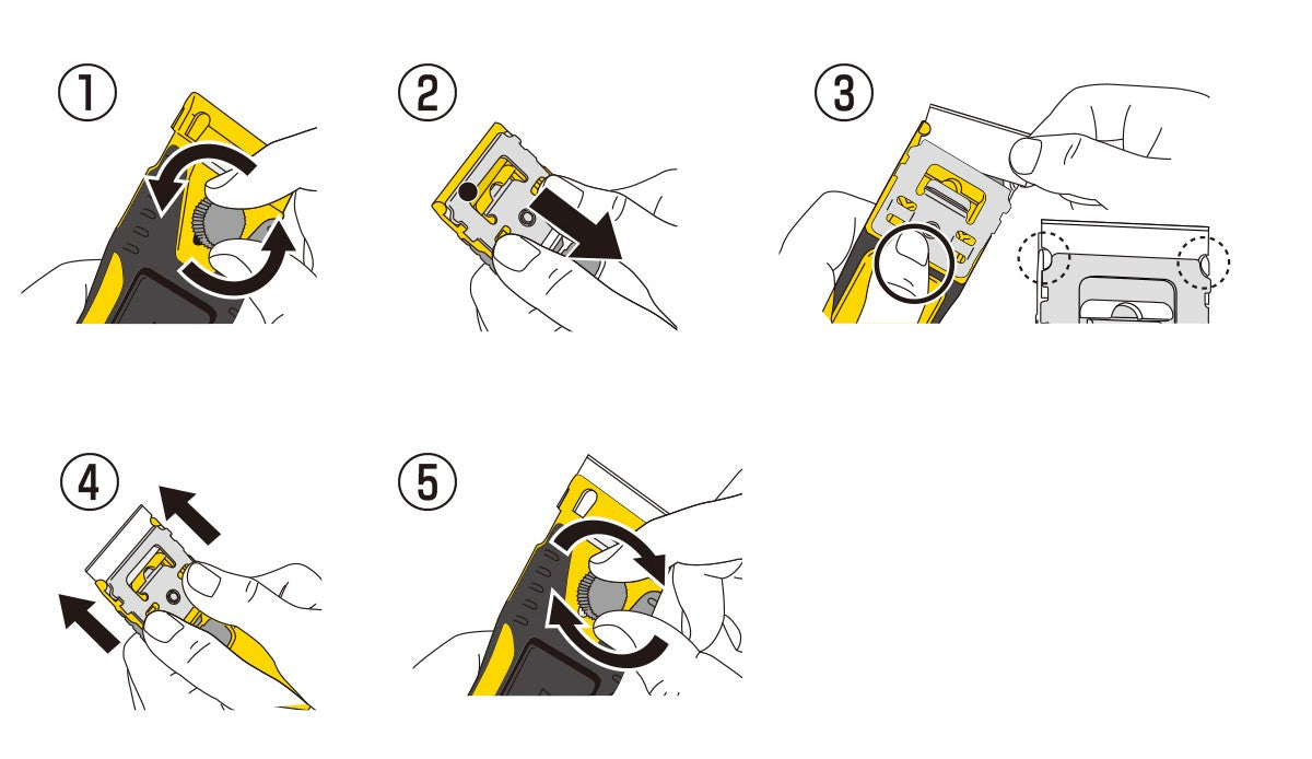 Olfa 232B 40mm G Scraper Slim With 6 Spare Blades