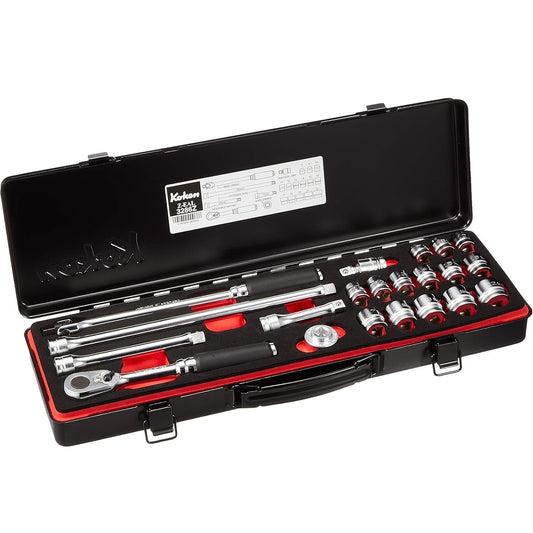Koken 3286Z Z-EAL 3/8" 6PT Metric Socket Set 21 Pieces