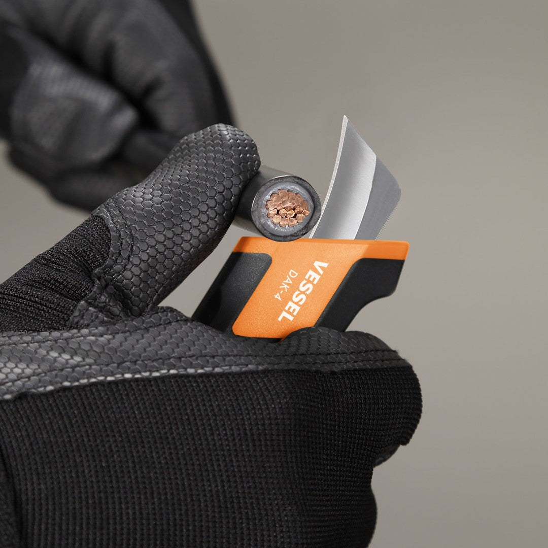 Vessel DAK-4 Adjustable Sickle Shaped Electricians Knife