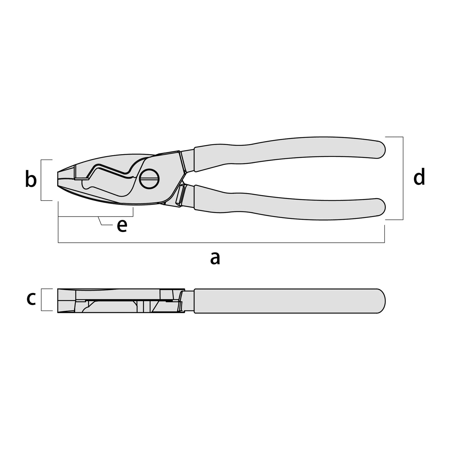 Fujiya Kurokin 6050-175BG 183mm Cross Cut Combination Pliers