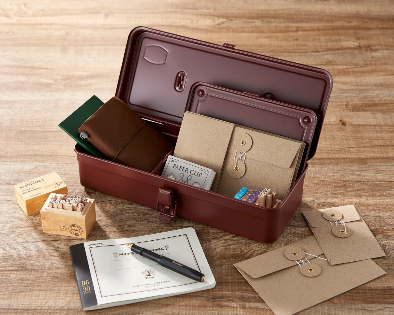 Toyo Steel T-190AB Trunk Shape Toolbox Antique Brown