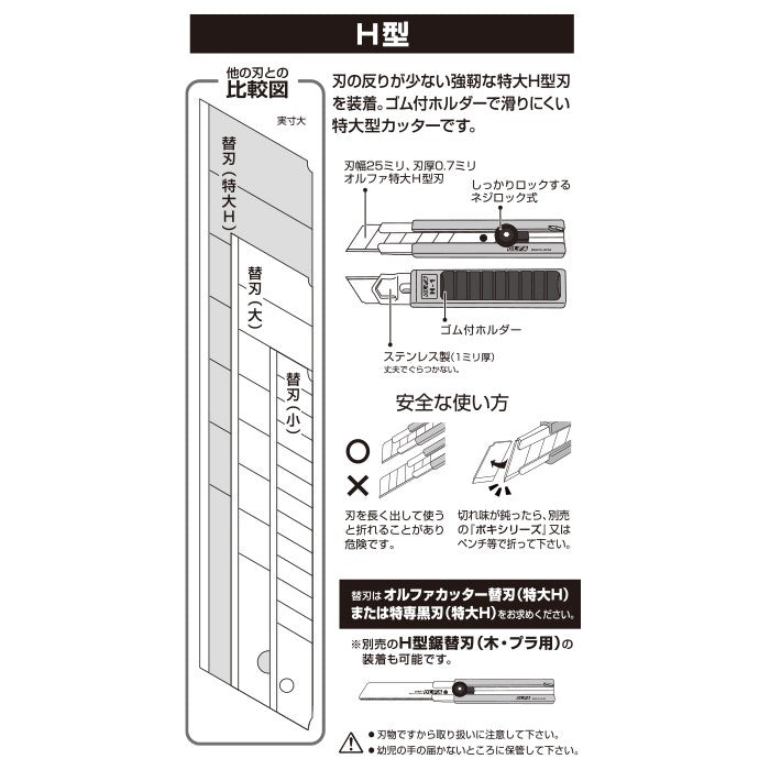 Olfa 101B Screw Lock 25mm Snap Off Knife