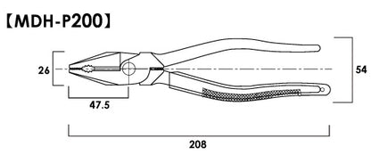 Marvel MDH-P200 208mm Combination Pliers