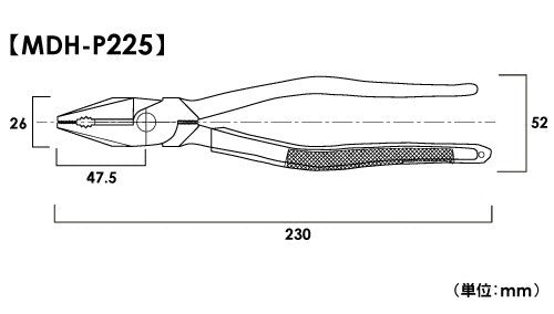 Marvel MDH-P225 230mm Combination Pliers