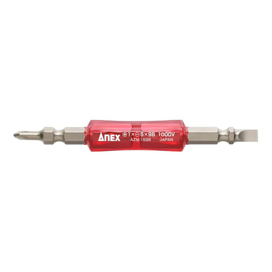 Anex AZM-1598 Double headed PH1/Slotted 5mm x 98mm Insulated Bit