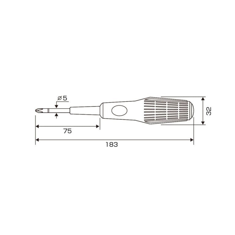 Anex Screw Breaker 3980-1-75 PH1 x 75mm Screwdriver