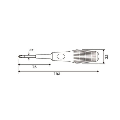 Anex Screw Breaker 3980-1-75 PH1 x 75mm Screwdriver
