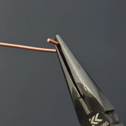 Fujiya Kurokin 350-150BG 160mm Cross-Knurled Long Nose Pliers