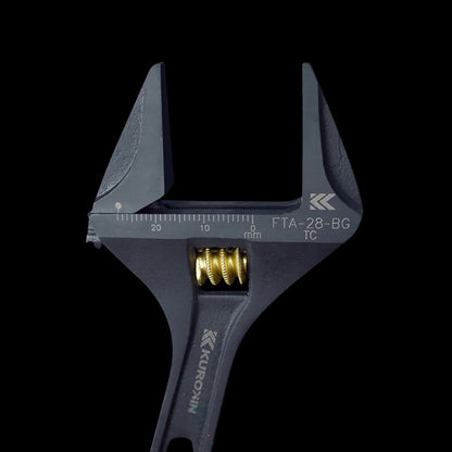 Fujiya Kurokin FTA-28-BG 156mm Ultra Light Adjustable Wrench - Smooth