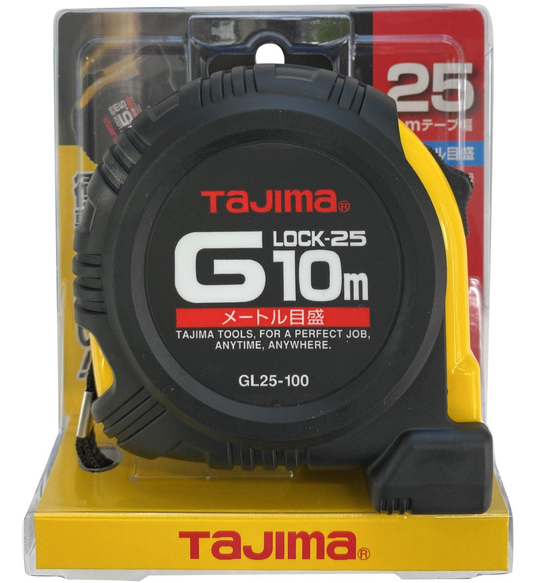 Tajima GL25100BL 10m x 25mm G-Lock Measuring Tape