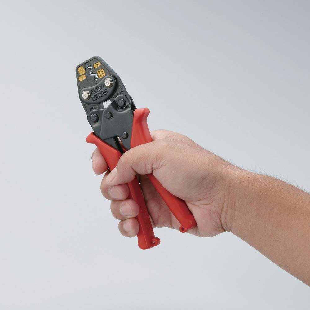 Lobster AK2MA 172mm Ratcheting Non-Insulated Terminal/Sleeve Crimping Tool