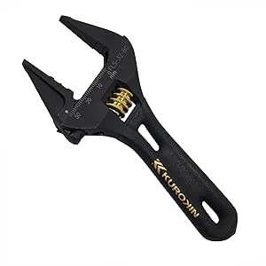 Fujiya Kurokin FLS-32-BG 139mm Stubby Adjustable Wrench