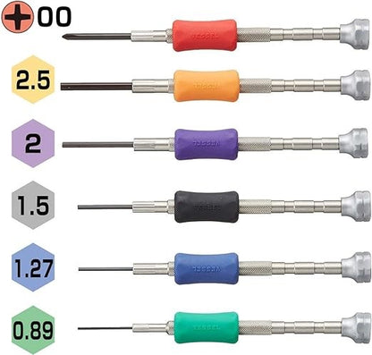 Vessel TD-58 Precision Hex Driver Set 6 Pieces