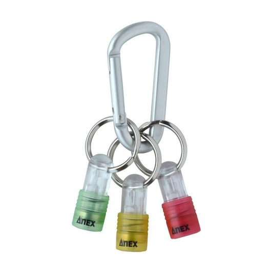 Anex AQH-S1 Hex 1/4" Bit Holders with Carabiner 4 Pieces