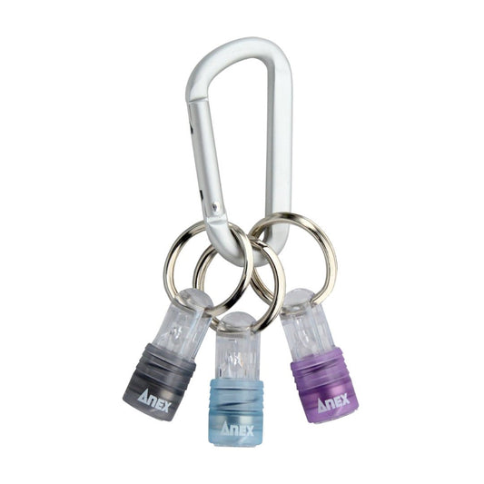 Anex AQH-S2 Hex 1/4" Bit Holders with Carabiner 4 Pieces