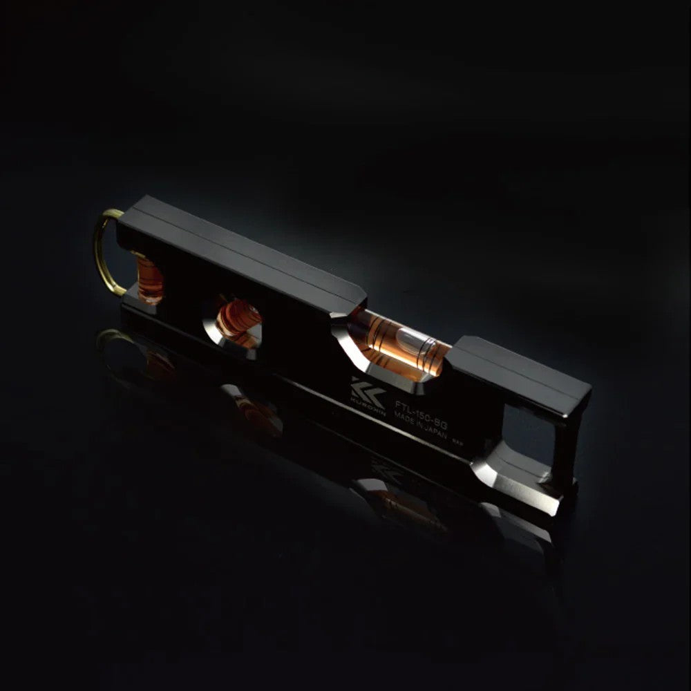 Fujiya Kurokin FTL-150-BG 150mm Aluminium Spirit Level | Kaiju Tools