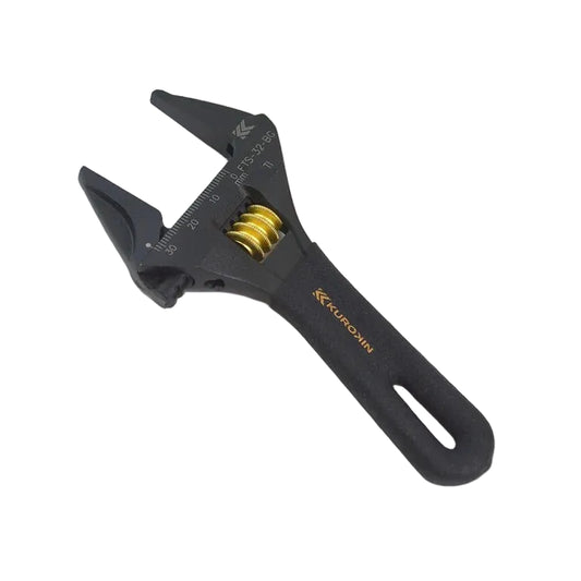 Fujiya Kurokin FTS-32-BG 138mm Stubby Adjustable Wrench - Smooth