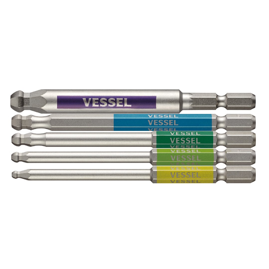 Vessel GS5P-35 GO-SAI Ball Point Hex Bit Set 5 Pieces