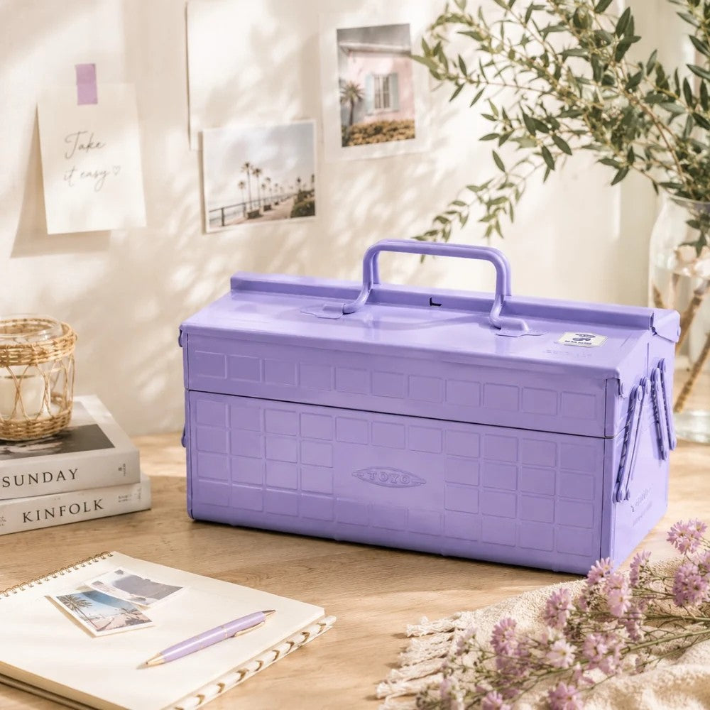 Toyo Steel ST-350FM 2-tier Cantilever Toolbox Fuji Purple