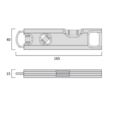 Fujiya Kurokin FTL-150-BG 150mm Aluminium Spirit Level