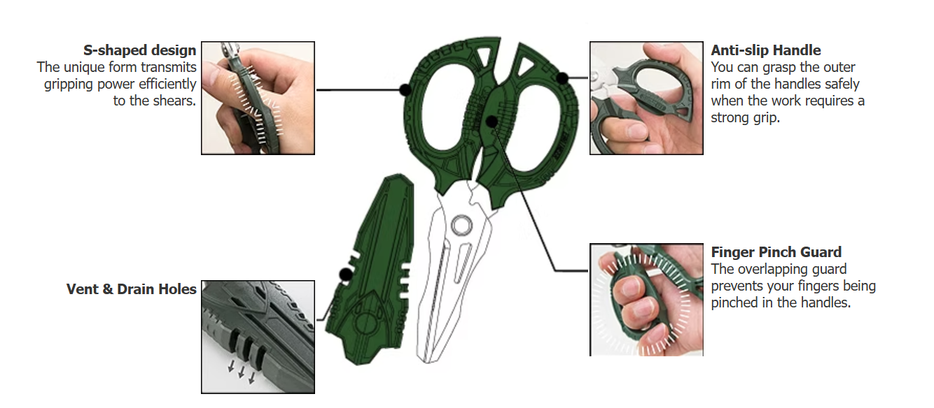 Buy Engineer PH-55 Combination Scissors 4-in-1 | Kaiju Tools