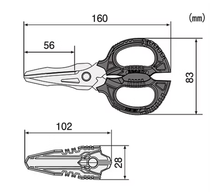 Engineer PH-55 Combination Scissors 4-in-1