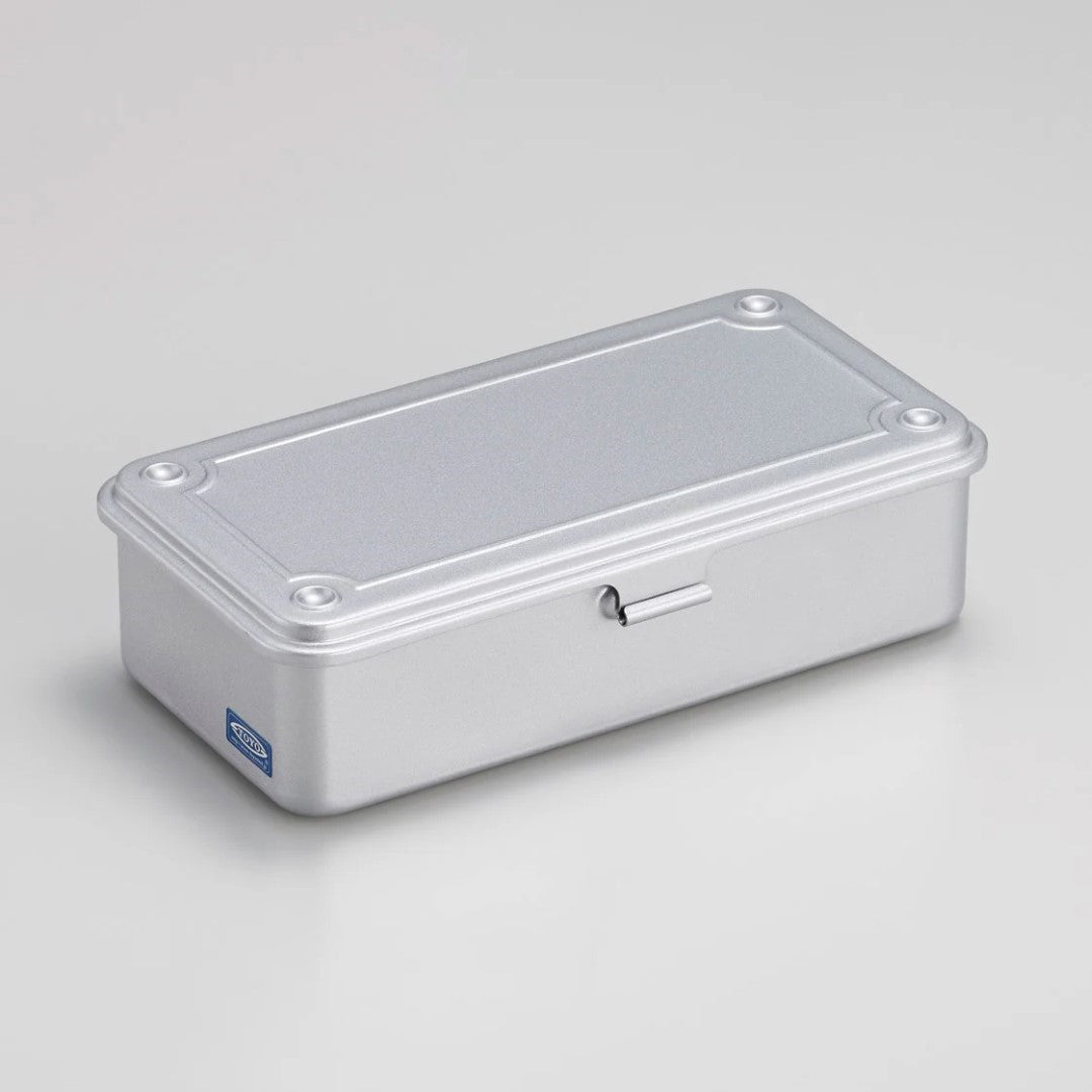 Utility Box Silver Toyo Steel Trunk Shape Toolbox T-190SV Silver | Kaiju Tools