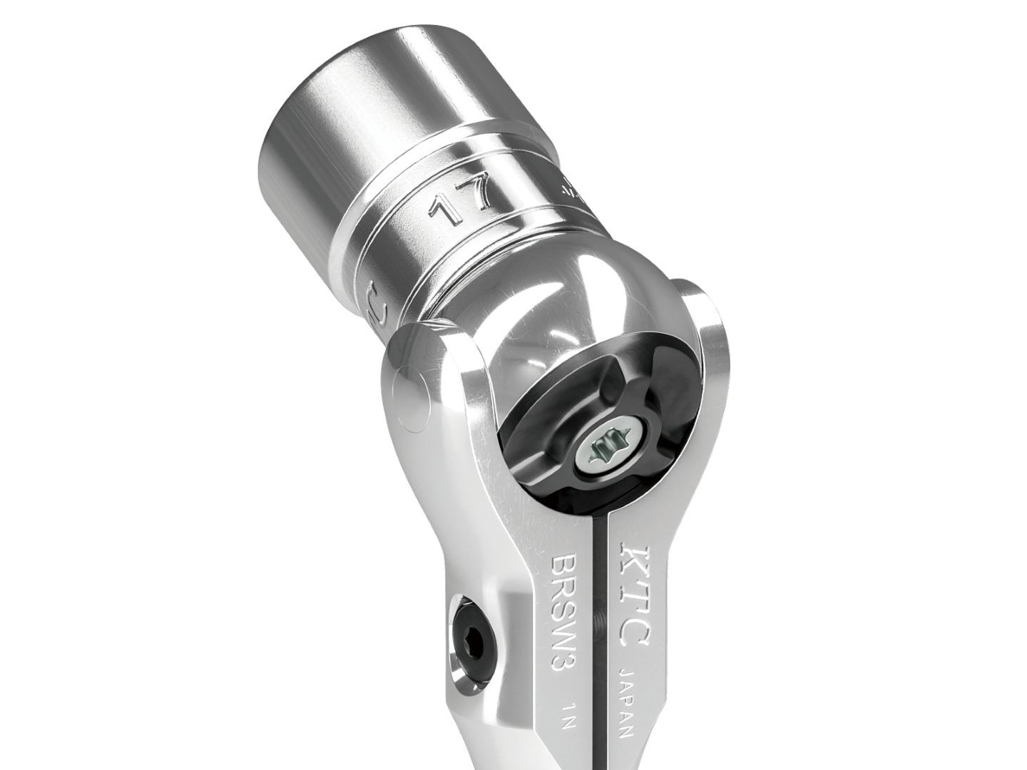 KTC BRSW3L 3/8" 72T 300mm Long Swivel Ratchet Handle