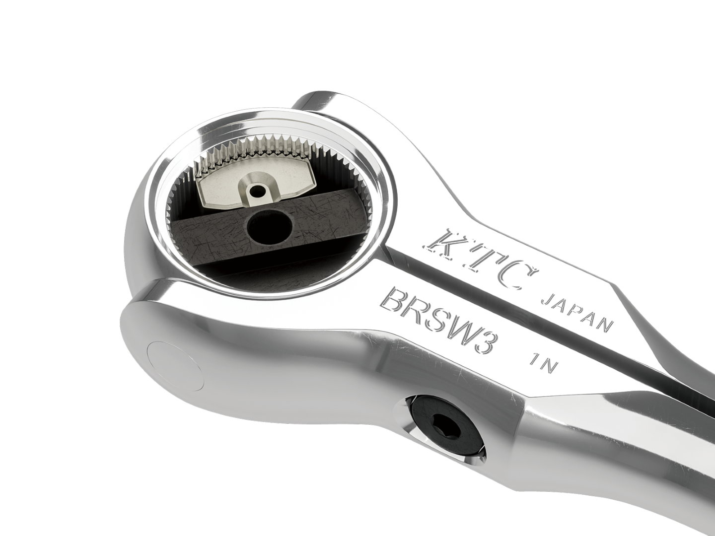 KTC BRSW3L 3/8" 72T 300mm Long Swivel Ratchet Handle