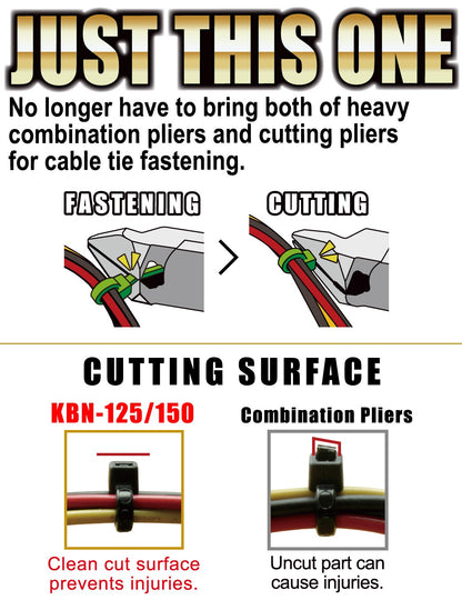 Tsunoda KBN-150 Cable Tie Cutter usage demonstration