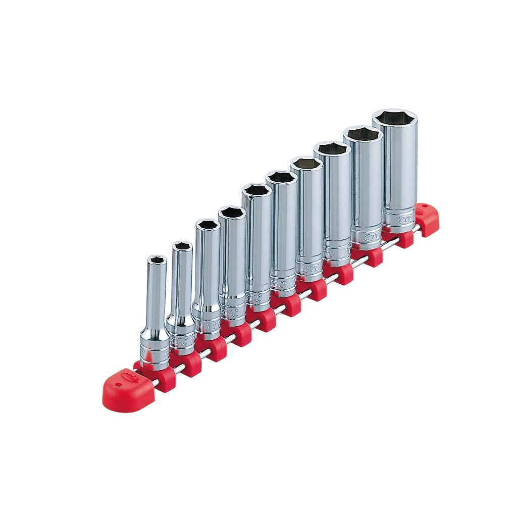 KTC TB3L10 3/8" Metric Deep Socket Set 10 pieces
