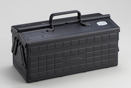 Toyo Steel ST-350BK2 2-tier Cantilever Toolbox Matte Black