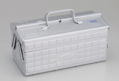 Toyo Steel ST-350SV 2-tier Cantilever Toolbox Silver